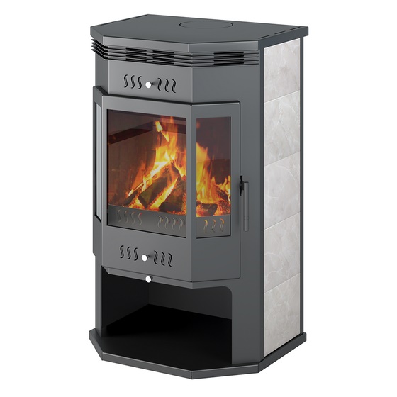 Печь-Камин ASTON 12 кВт (200 м3) Призматик