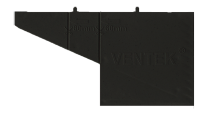 Вентиляционная коробочка чёрная VENTEK