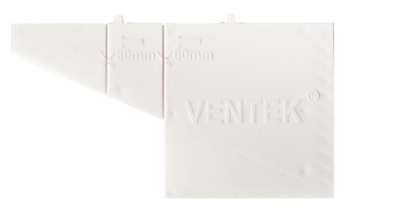 Вентиляционная коробочка белая VENTEK